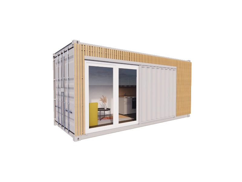 Studio container 20 pieds 14m² — ILLIKO-IMMO